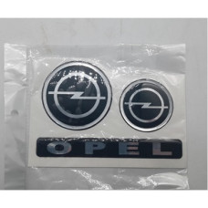 GEL STICKER KIT-OPEL BLACK+CHRME