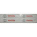 GEL BADGE- TOYOTA DOOR PROTECTORS RED