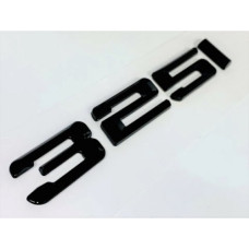 PLASTIC BADGE-325i BLACK 150MM