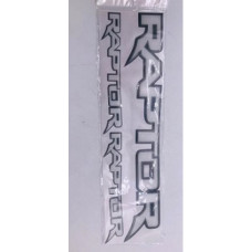 PLASTIC BADGE - ROLLBAR  RAPTOR B&W 3PC