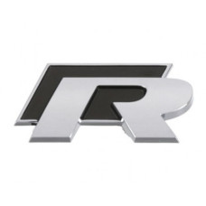 STEEL BADGE - R 50MM BLACK