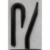STEEL BADGE - VW R 40MM BLACK