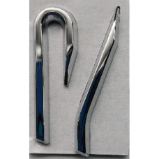 STEEL BADGE - VW R 40MM SILVER