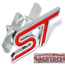 STEEL BADGE- FORD ST RED GRILLE