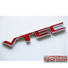 STEEL BADGE- VTEC RED BADGE