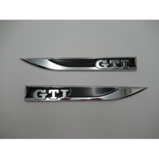 STEEL BADGE- GTI BLK VW G7 FENDER