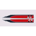 STEEL BADGE- R RED VW G7 FENDER