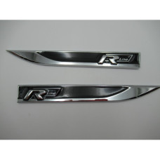 STEEL BADGE- R BLK VW G7 FENDER