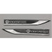 STEEL BADGE- GREY VOLKSWAGEN G7 FENDER