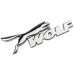 STEEL BADGE - WOLF (SILVER) 95MM