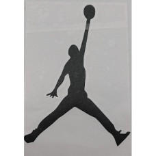 VINYL STCKER-BASKETBALL BLACK 105X140MM