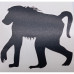 VINYL STICKER- BABOON BLACK