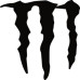VINYL STICKER- MONSTER LOGO 250X150
