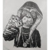 VINYL STCKER - MONKEY 145X111MM