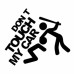 VINYL STICKER-DON'T TOUCH MY CAR BLK
