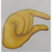 VINYL STICKER-PINCHING HAND EMOJI 80X80
