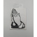 VINYL STICKER - PRAYER HAND 70X95MM
