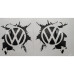 VINYL STICKER-VW SPLASH 2PCS BLACK