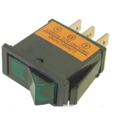 ROCKER SWITCH- GREEN 3PIN