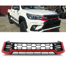 TOYOTA HILUX 16- GRILLE H/CMB RD/BLK LED