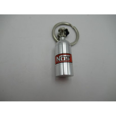 KEYRING- NOS BOTTLE SILVER