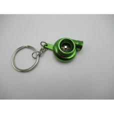 KEYRING- TURBO GREEN  GLOSS