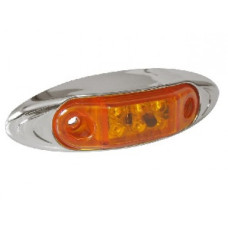 SIDE MARKER 3LED ORANGE CHROME