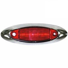 SIDE MARKER 3 LED RED CHROME