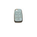 VW KEY COVER WHITE AND GOLD SILICONE
