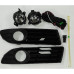 VW POLO 05-09 FL + GRILLES SET BLACK
