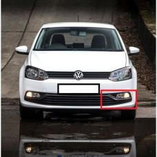 VW POLO 14-17 B.GRILLE LH + HOLE BLACK