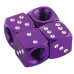 VALVE CAPS- SMALL DICE PURPLE 12mm x 12m