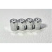 VALVE CAPS SILVER - MERCEDES 4PCS