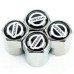 VALVE CAPS SILVER - NISSAN 4PCS