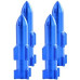 VALVE CAPS ROCKET BIG BLUE