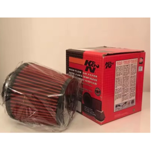 K&N SHORT CONE FILTER 76MM RED