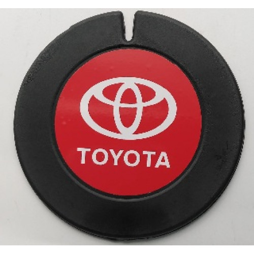 LICENSE HOLDER-TOYOTA RED&WHITE 90MM