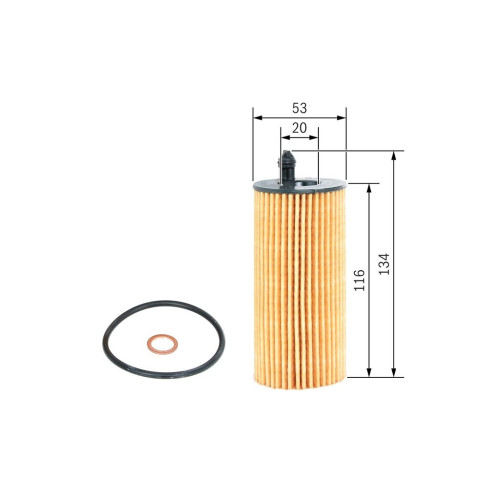 BOSCH OIL FILTER-BMW 5 SERIES