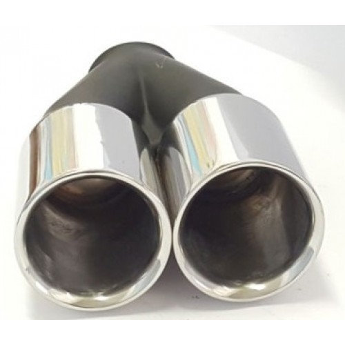 TAILPIPE TWIN SERIES 76MM S/S