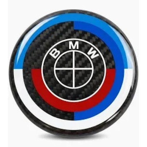 BOOT BADGE- BMW HERITAGE CARBON 74MM BOOT BADGE- BMW HERITAGE CARBON 74MM