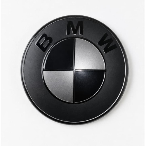 BOOT BADGE- BMW BLACK BOOT BADGE 74MM BOOT BADGE- BMW BLACK BOOT BADGE 74MM