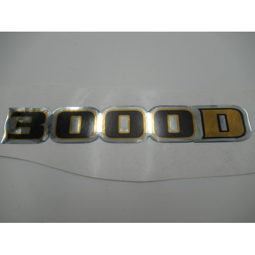 GEL BADGE- 3000D BLK/YLW 220X40