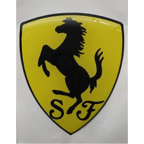 GEL BADGE-FERRARI SHIELD MED