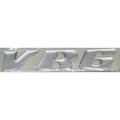 GEL BADGE-VR6 CHROME 130X25MM GEL BADGE-VR6 CHROME 130X25MM