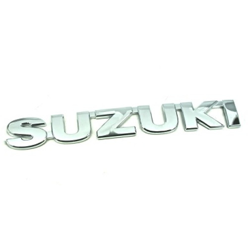 PLASTIC BADGE-SUZUKI CHROME 15CM