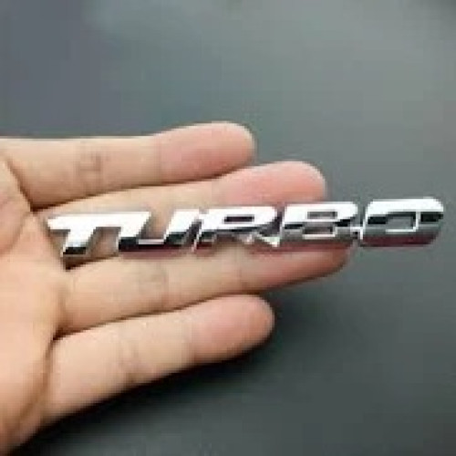 STEEL BADGE- TURBO SILVER STEEL BADGE- TURBO SILVER