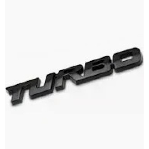STEEL BADGE - BLACK TURBO STEEL BADGE - BLACK TURBO