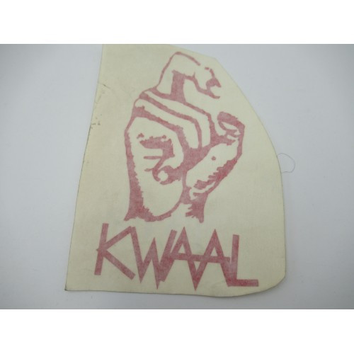 VINYL STICKER- KWAAL 8.5X15CM VINYL STICKER- KWAAL 8.5X15CM
