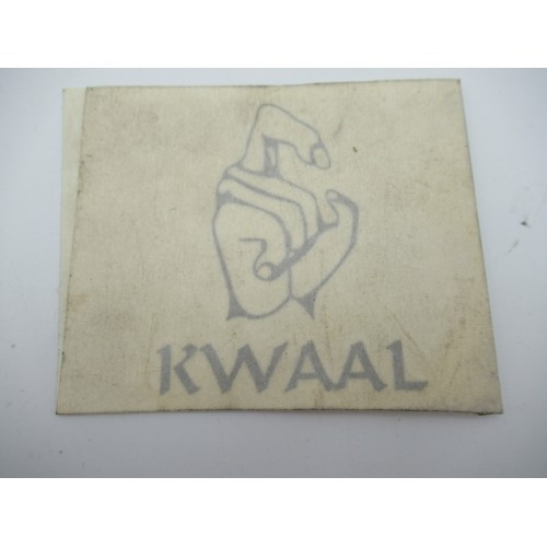 VINYL STICKER KWAAL SILVER