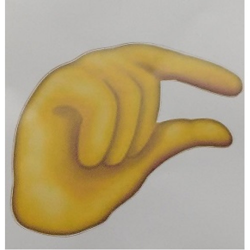 VINYL STICKER-PINCHING HAND EMOJI 80X80 VINYL STICKER-PINCHING HAND EMOJI 80X80